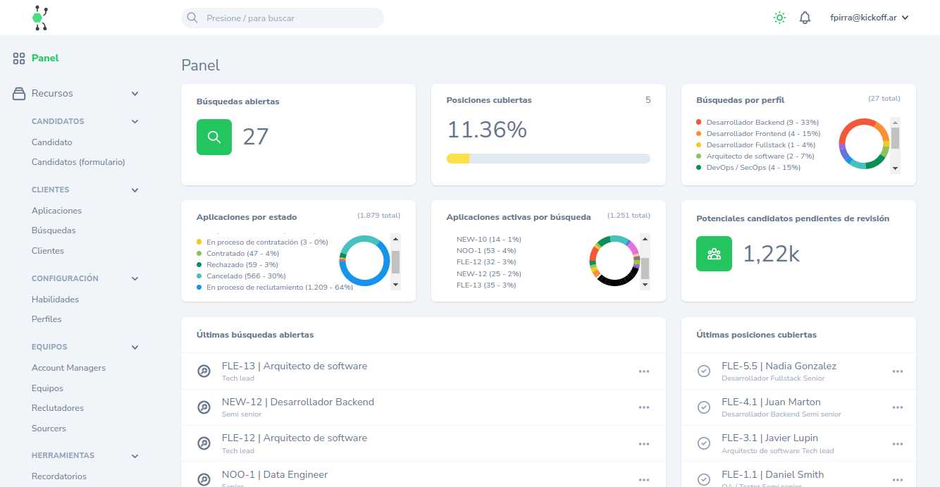 Inbox user interface